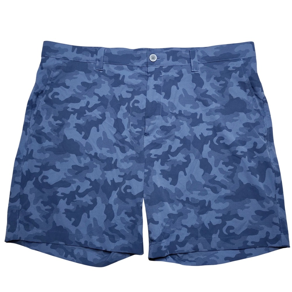 Southern Tide Brr Mens Blue Camo Performance Golf Athletic Shorts Size 40